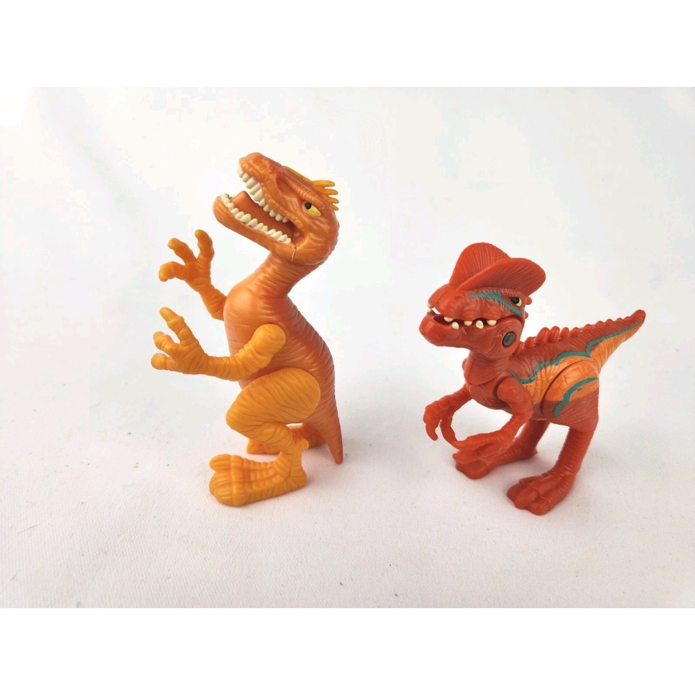 Hasbro Playskool Jurassic World Velociraptor Dinosaur Chomp Stomp Dilophosaurus‎